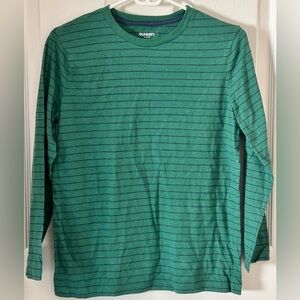 Boys Old Navy Green Striped long sleeve T-shirt